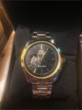 New Men’s Black Dial Two-Tone Orient Automatic Watch